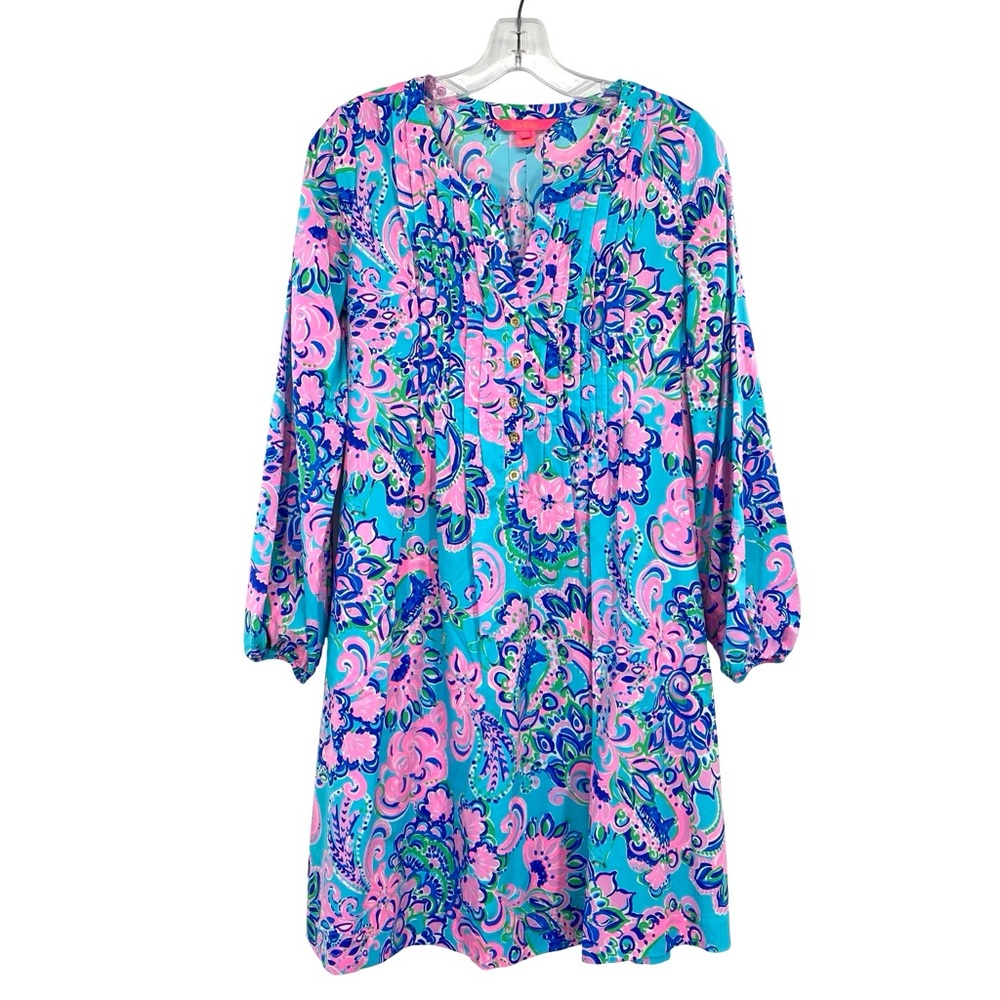 Lilly Pulitzer Chillylilly Seana Horizon Jungle Sunrise Dress XS
